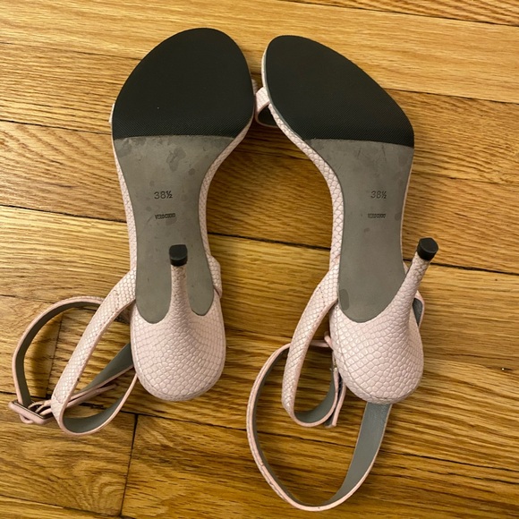 Alexander Wang Snake-effect Blush Antonia Sandals - Picture 4 of 4